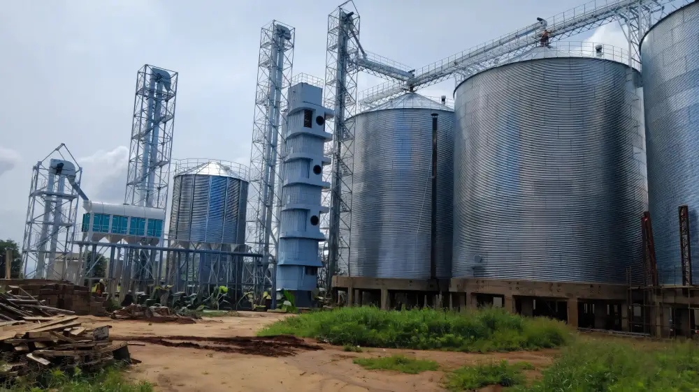 Industrial grain handling complex — regional supply